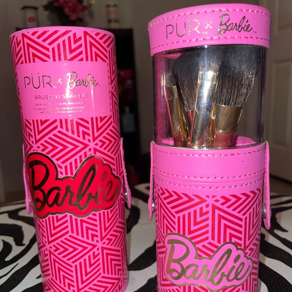 Limited edition Barbie Pur X  makeup brushes